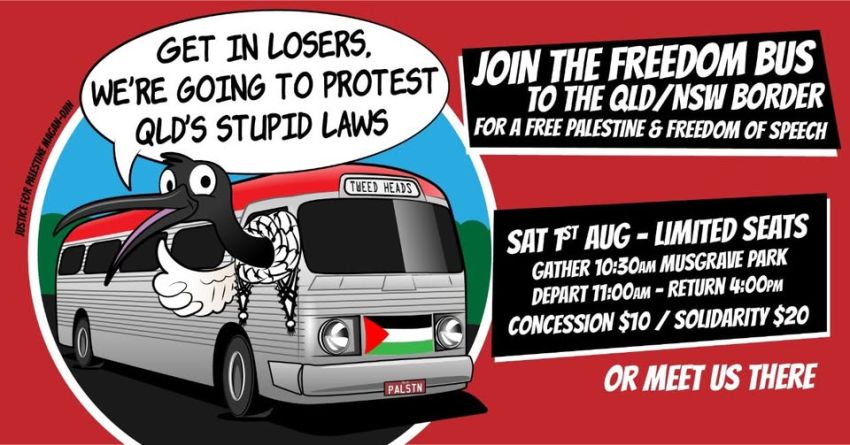 Rally at Qld/NSW border
