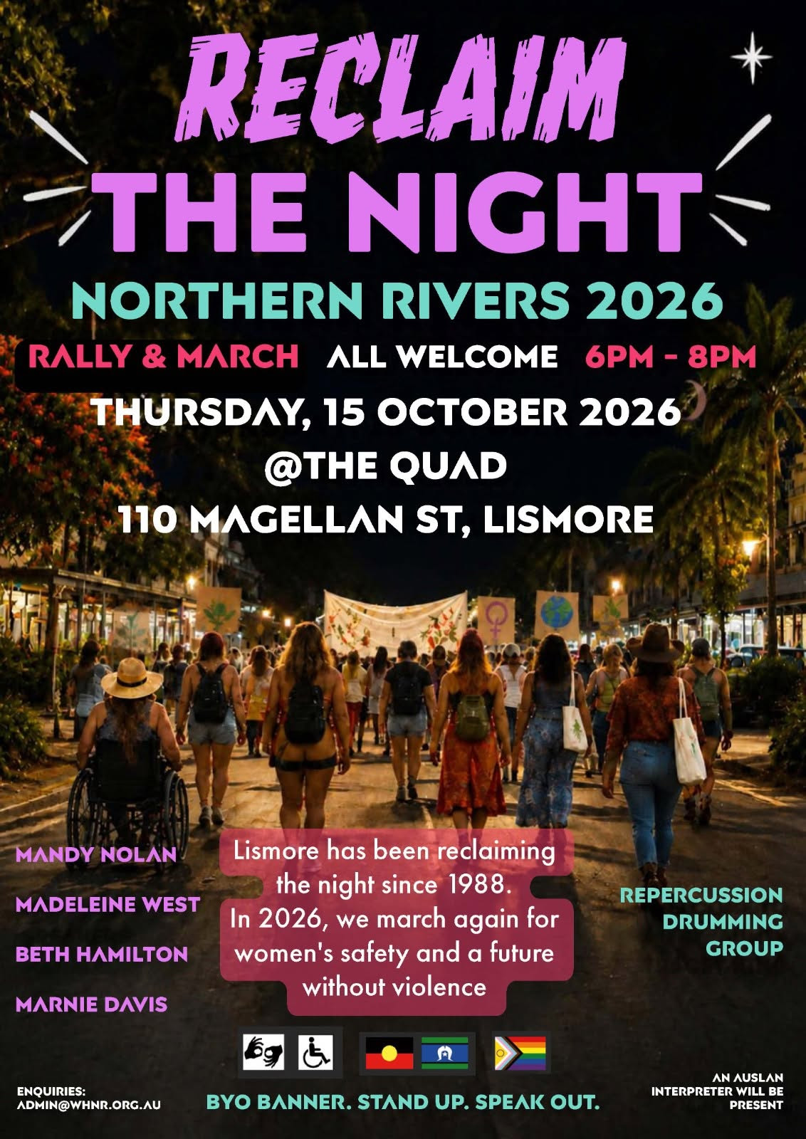 Reclaim the Night Rally and March